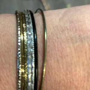 Six bangle bracelets